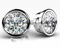 shop beautiful diamond stud earrings in nyc create your bezel studs at id jewelry