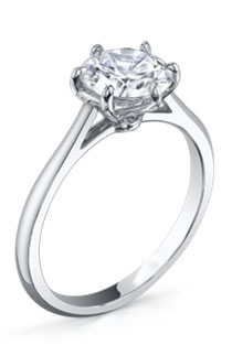 simple solitaire engagement ring settings